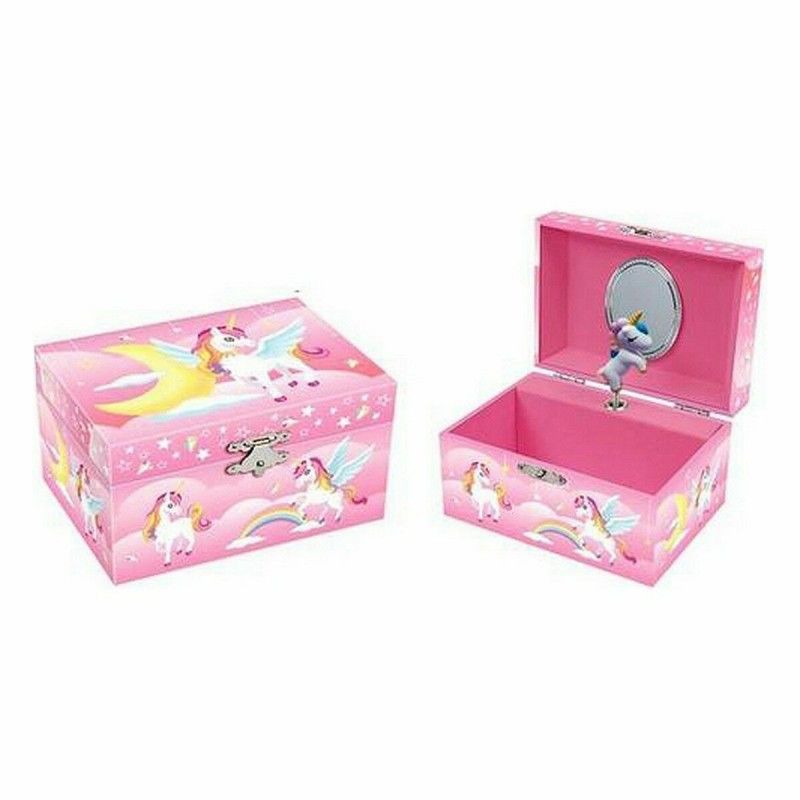 Caja-Joyero Roymart Dance of the sugar plum fairy Rosa 15 x 10,5 x 8,5 cm Unicornio