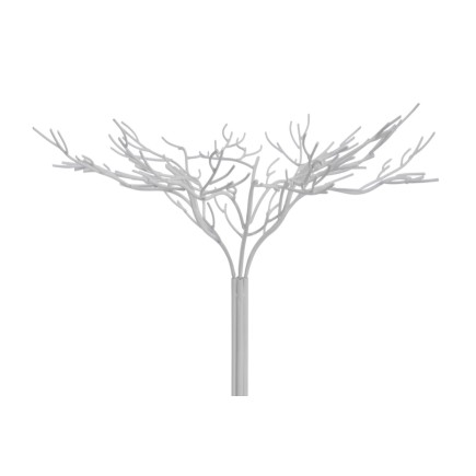 Albero in metallo bianco 140x140x180 cm