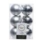 Bolas de Navidad Decoris 12 Unidades Plateado Plata Plástico Ø 6 cm