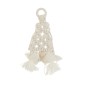 Suspension gnome en coton blanc 7x2x19 cm