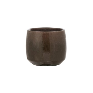 Cache-pot en céramique vert 17.5x17.5x16.5 cm