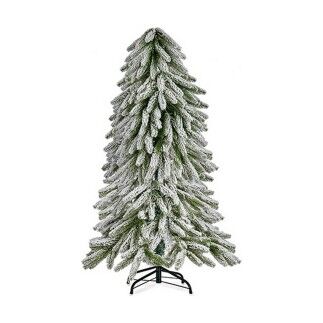 Sapin de Noël Métal Blanc Vert Plastique