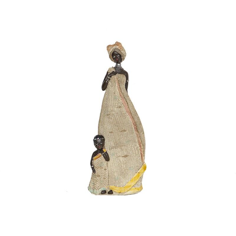 Figurine Décorative Romimex Multicouleur Résine Enfant Africaine 15 x 38 x 12 cm