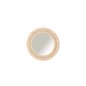 Miroir rond en bois rose 52x52x3 cm