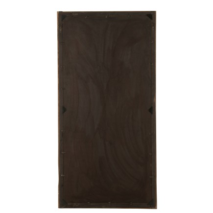 Miroir mural rectangulaire en bois marron 176x90x8 cm