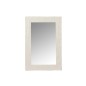 Miroir rectangulaire en résine blanc 41.5x4.3x61.5 cm