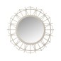 Miroir rond en bois blanc 60x3x60 cm