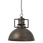 Lampada sospesa industriale in metallo grigio L55*L55*H147cm