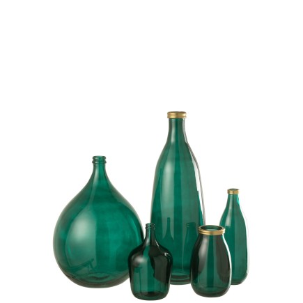 Vase en Verre Vert 40x40x56cm