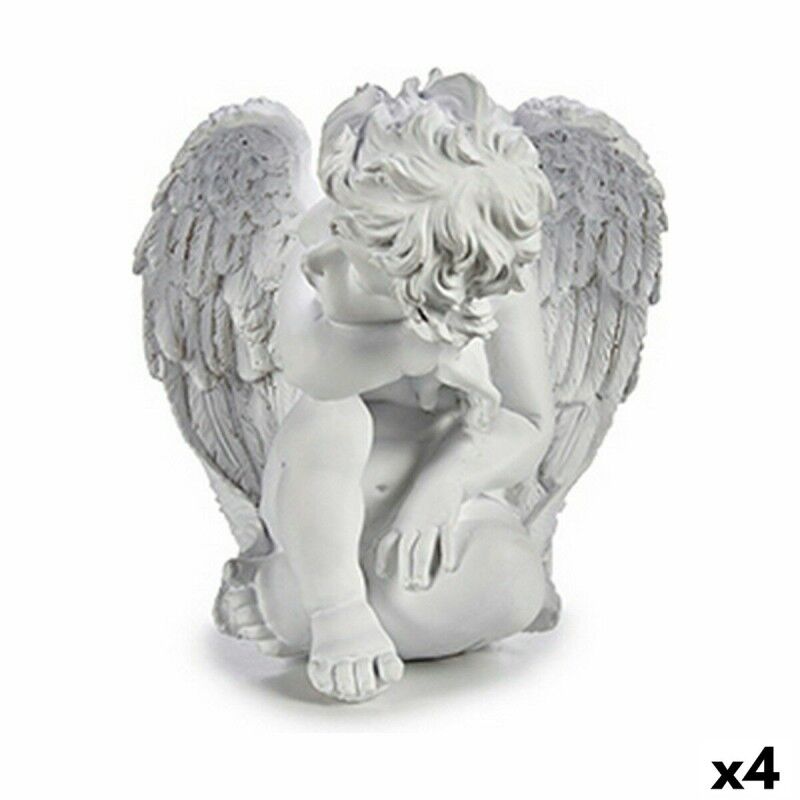 Figura Decorativa 24 x 27 x 28 cm Blanco (4 Unidades)