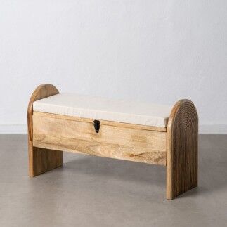 Baúl 100 x 35 x 56 cm Tejido Sintético Madera