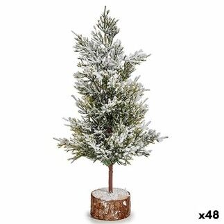 Árbol de Navidad Marrón Verde Madera Plástico 16 x 31 x 16 cm (48 Unidades)