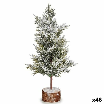 Albero di Natale Marrone Verde Legno Plastica 16 x 31 x 16 cm (48 unità)