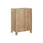 Mesita de Noche Home ESPRIT Negro Natural Madera de abeto Madera MDF 45 x 34 x 66 cm