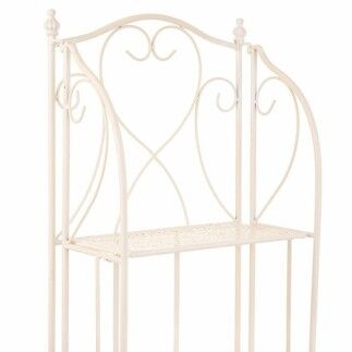 Estantería Alexandra House Living Blanco Metal Hierro 25 x 90 x 30 cm