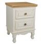 Table de Nuit Alexandra House Living Blanc Naturel 33 x 53 x 37 cm