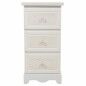 Mesita de Noche Alexandra House Living Blanco Crema 26 x 60 x 31 cm