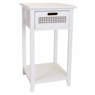 Table de Nuit Alexandra House Living Blanc 35 x 63 x 35 cm