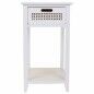 Mesita de Noche Alexandra House Living Blanco 35 x 63 x 35 cm