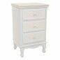 Mesita de Noche Alexandra House Living Blanco Crema 33 x 68 x 41 cm