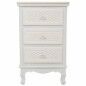 Mesita de Noche Alexandra House Living Blanco Crema 33 x 68 x 41 cm