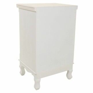 Mesita de Noche Alexandra House Living Blanco Crema 33 x 68 x 41 cm