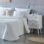 Mesita de Noche Alexandra House Living Blanco 36 x 71 x 42 cm