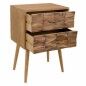 Mesita de Noche Alexandra House Living Natural 73 x 38 x 50 cm