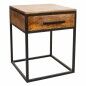 Table de Nuit Alexandra House Living Marron Noir 61 x 57 x 61 cm