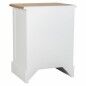 Table de Nuit Alexandra House Living Blanc Marron 35 x 60 x 45 cm