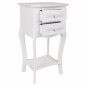 Mesita de Noche Alexandra House Living Blanco 31 x 71 x 38 cm