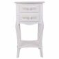 Mesita de Noche Alexandra House Living Blanco 31 x 71 x 38 cm