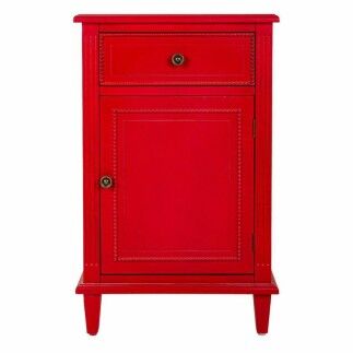 Mesita de Noche Alexandra House Living Rojo 36 x 72 x 45 cm