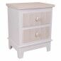 Table de Nuit Alexandra House Living Blanc 30 x 50 x 40 cm