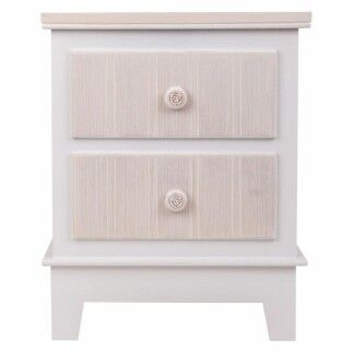 Mesita de Noche Alexandra House Living Blanco 30 x 50 x 40 cm