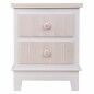 Mesita de Noche Alexandra House Living Blanco 30 x 50 x 40 cm