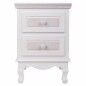 Mesita de Noche Alexandra House Living Blanco 33 x 53 x 37 cm