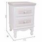 Mesita de Noche Alexandra House Living Blanco 33 x 53 x 37 cm