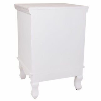 Mesita de Noche Alexandra House Living Blanco 33 x 53 x 37 cm