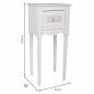 Table de Nuit Alexandra House Living Blanc 26 x 72 x 33 cm