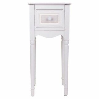 Mesita de Noche Alexandra House Living Blanco 26 x 72 x 33 cm