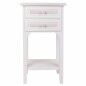 Mesita de Noche Alexandra House Living Blanco 26 x 69 x 37 cm