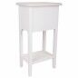 Mesita de Noche Alexandra House Living Blanco 26 x 69 x 37 cm