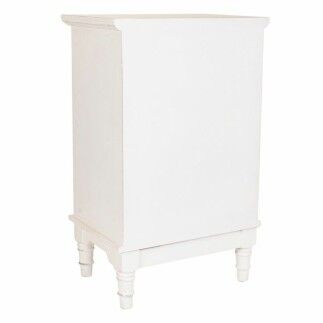 Mesita de Noche Alexandra House Living Blanco 32 x 74 x 46 cm