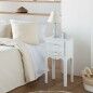 Table de Nuit Alexandra House Living Blanc 28 x 69 x 38 cm