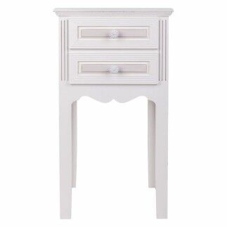 Table de Nuit Alexandra House Living Blanc 28 x 69 x 38 cm