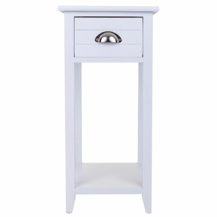 Table de Nuit Alexandra House Living Blanc 30 x 63 x 30 cm