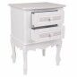 Table de Nuit Alexandra House Living Blanc 34 x 57 x 42 cm