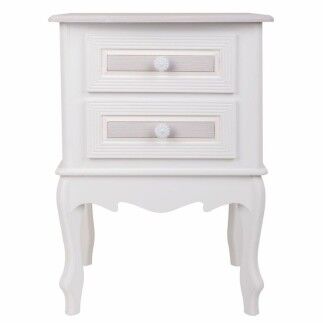 Table de Nuit Alexandra House Living Blanc 34 x 57 x 42 cm