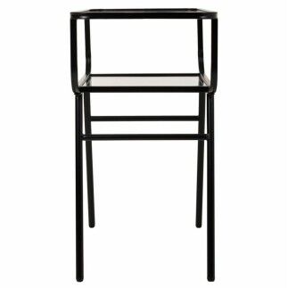 Mesita de Noche Alexandra House Living Negro 35 x 65 x 60 cm